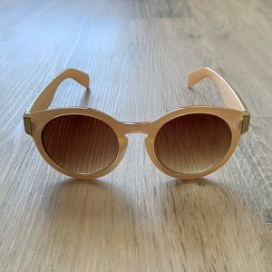 Round tan sunglasses